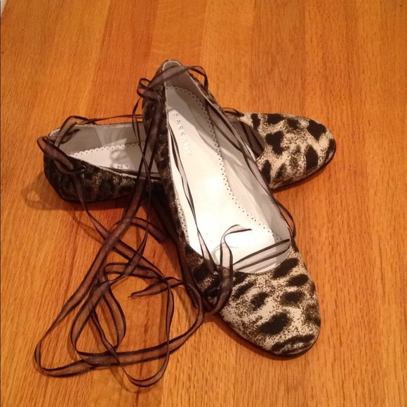 Animal print Ricky Sarkany  Ballerina Flats - Picture 1 of 7